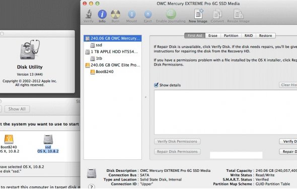 Дисковая утилита Mac OS