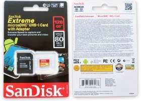 Подделка на Sandisk Extreme 128GB Micro SD